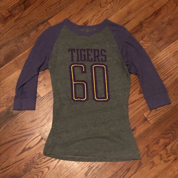 🐅Tigers Raglan 3/4 Tee🐯 - Picture 1 of 2